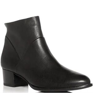 Paul Green Nelly Black Leather Booties Size 7.5